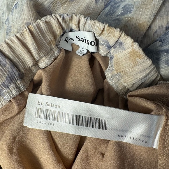 Anthropologie En Saison Pleated Floral kika Skirt size small - Picture 12 of 13